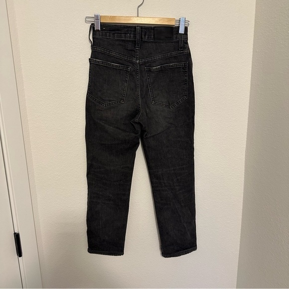Madewell The Perfect Vintage Crop Fit Jeans Charcoal Black Sumner Wash Size 23 - Picture 6 of 11